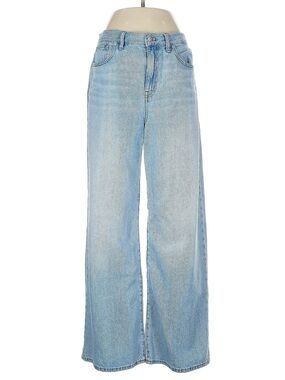Madewell Light Blue High-Rise Wide-Leg Jeans